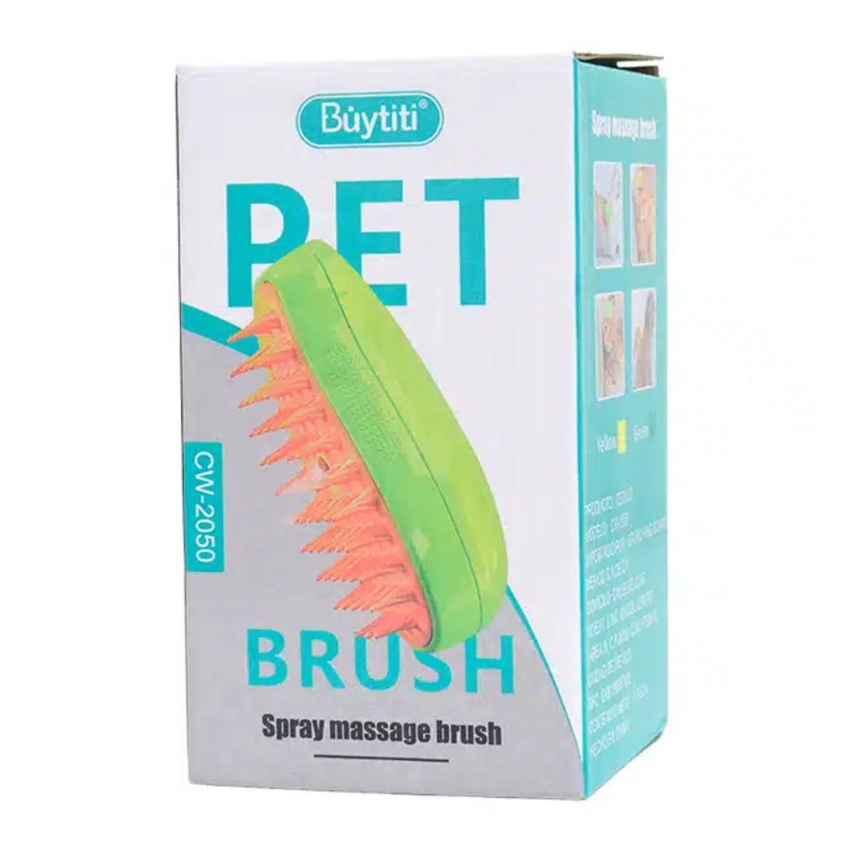 Cepillo Vaporizador para Mascotas 3 en 1 CW-2050