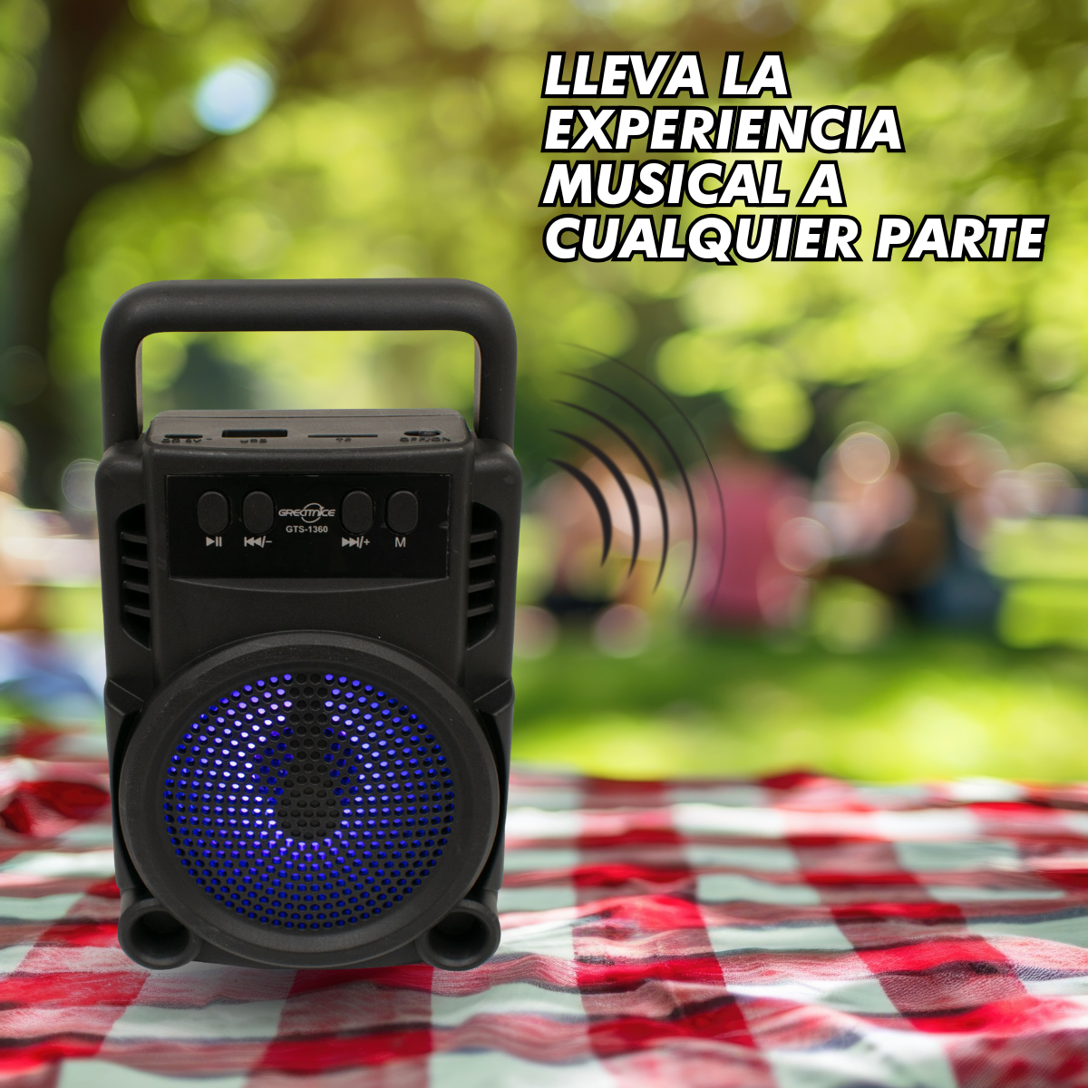 Bocina Bluetooth 3″ GTS 1360