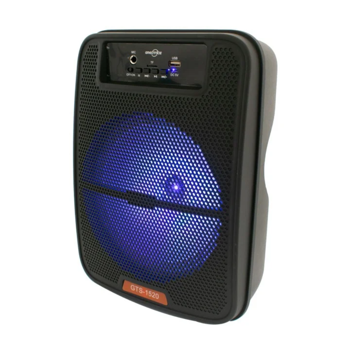Bocina 8" micrófono, FM, USB, MIC, SD GTS-1520