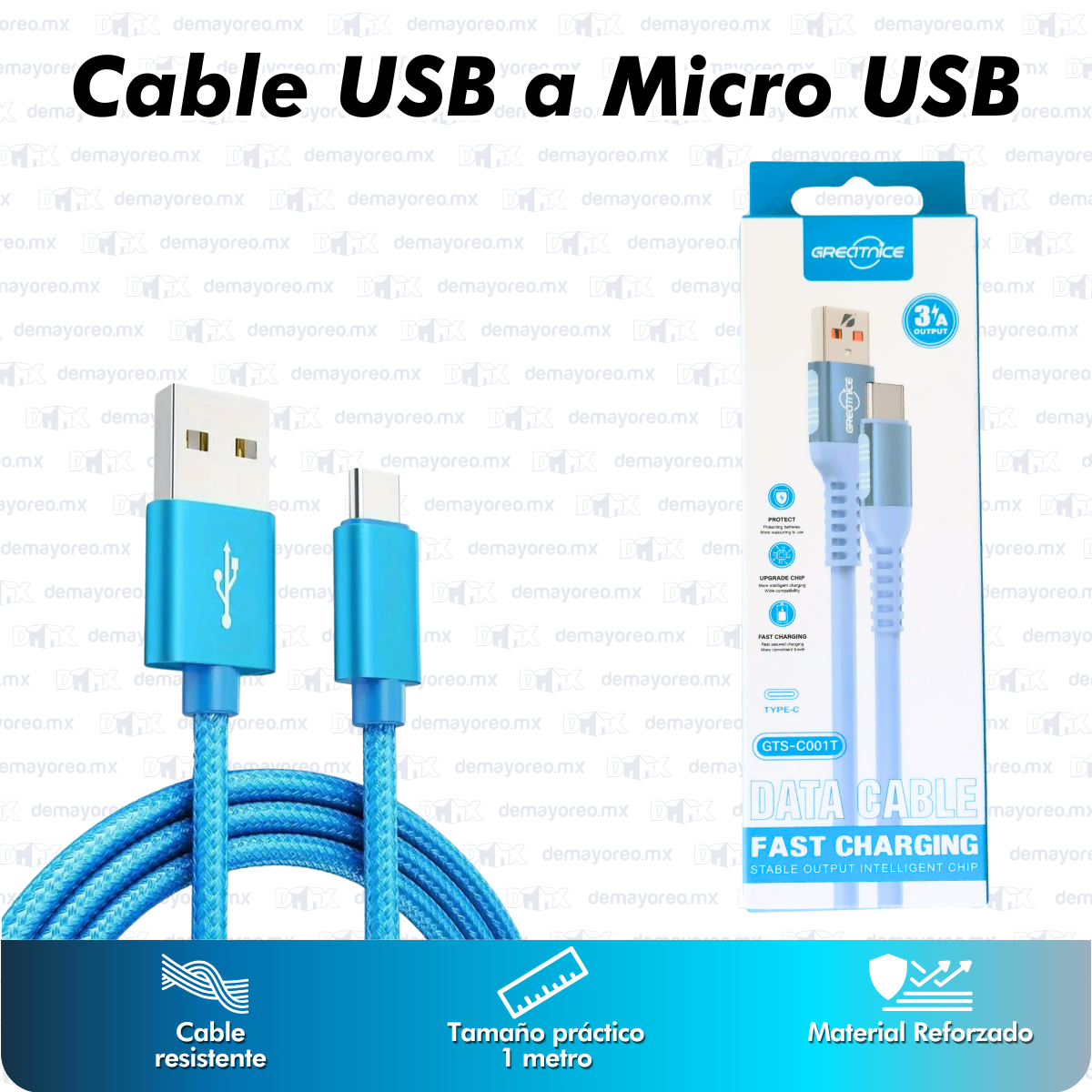 Cable USB a Tipo C GTS-C001T