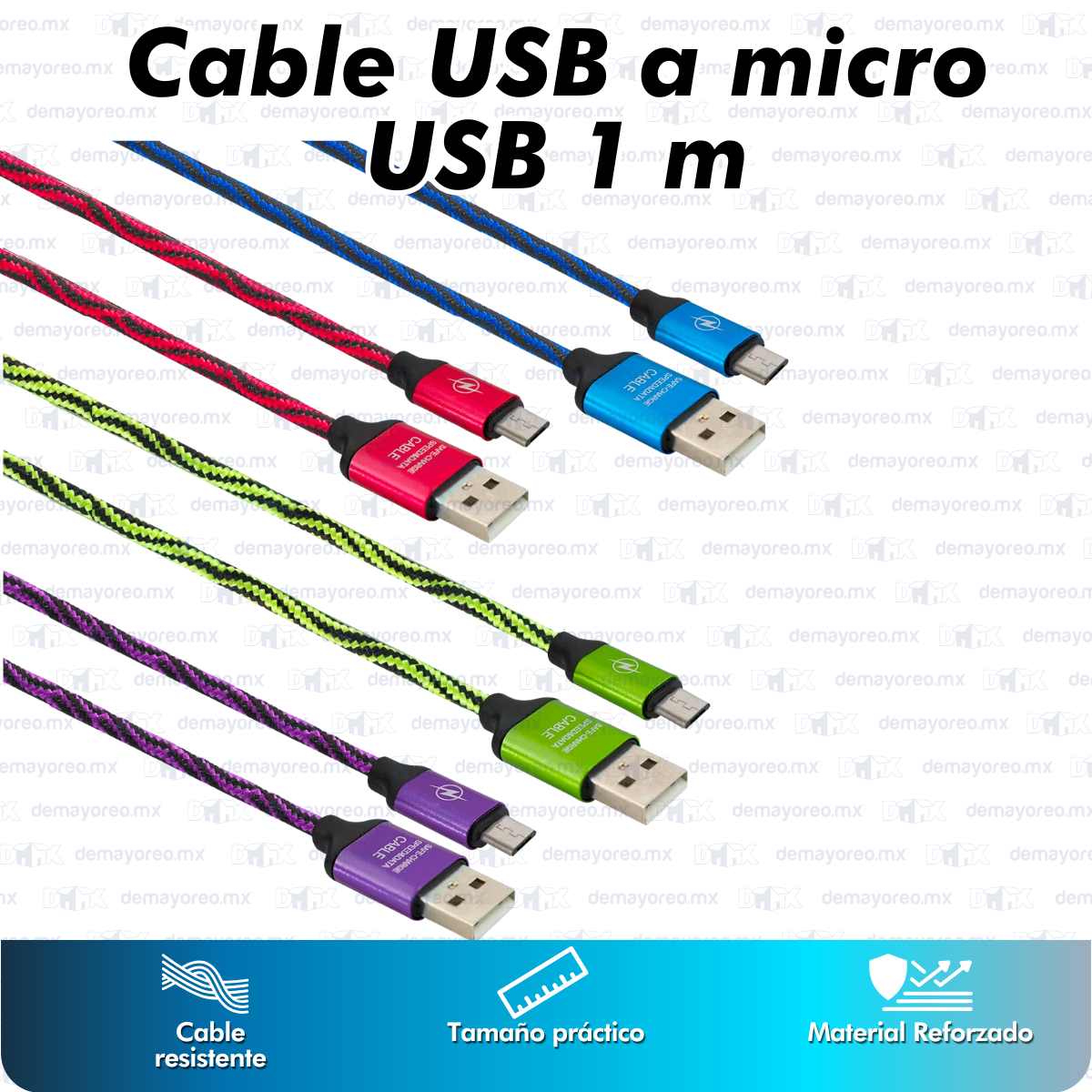 Cable USB a Micro USB 1m XH-V8-1653