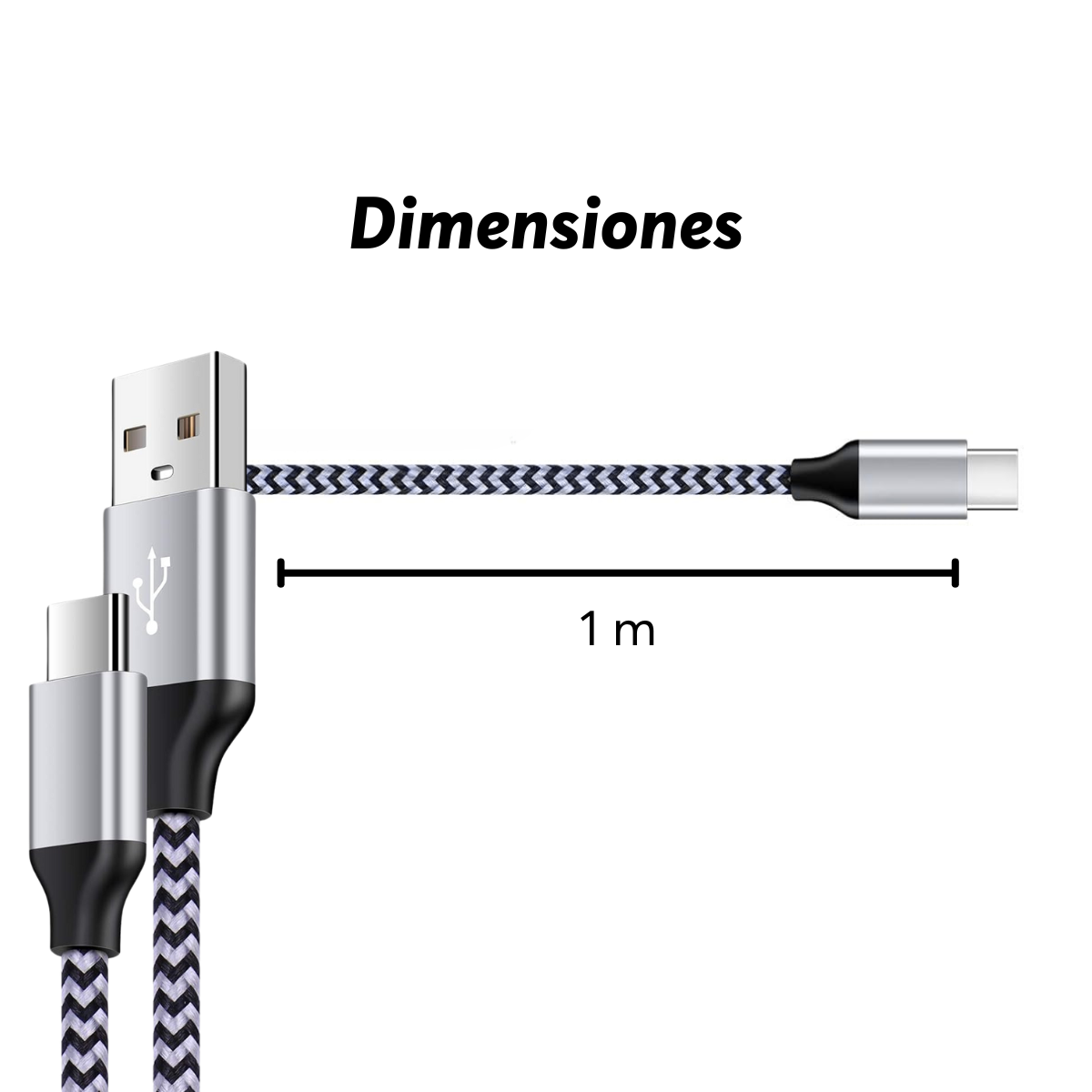 Cable USB a Tipo C 1 m XH-TIPOC-1655