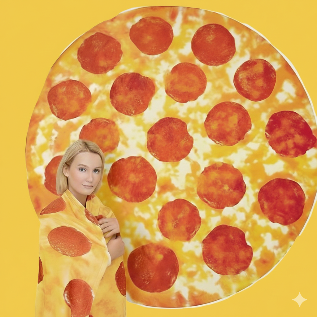 Toalla en forma de Pizzza
