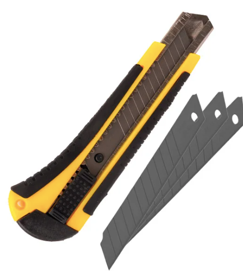 Cutters con 3 Navajas de 18 mm de Grosor de Repuesto GJ-301