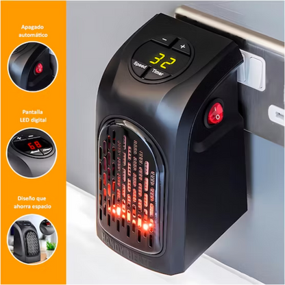Calefactor Mini portátil eléctrico 400 Watts QN-18