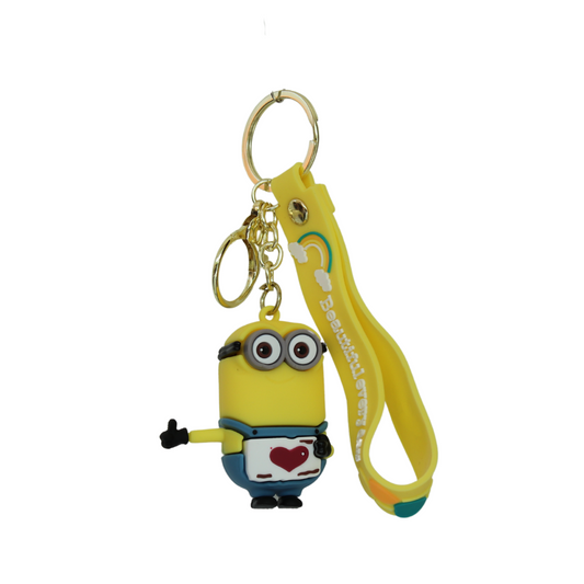 Llavero de goma Minion Corazón