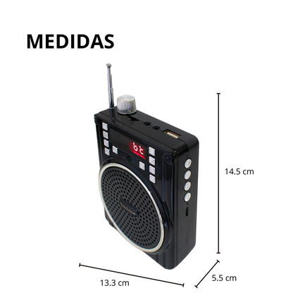 Bocina Bluetooth Estilo Megáfono WKS-204