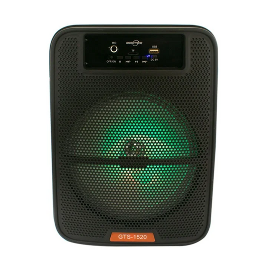 Bocina 8" micrófono, FM, USB, MIC, SD GTS-1520