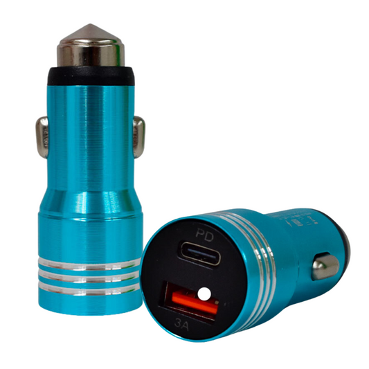 Cargador para Automóvil USB y Tipo C  CAR-036