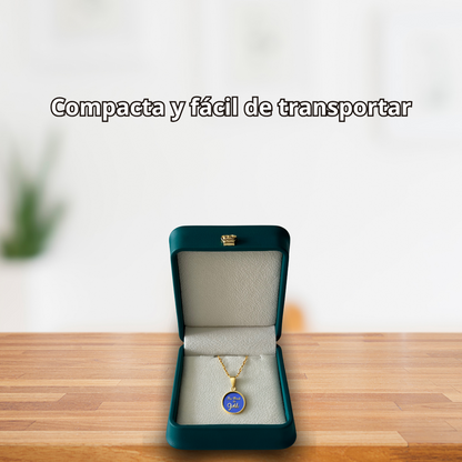 Caja Premium Joyeria Piel Sintetica Collar 7 x 8 cm Esmeralda