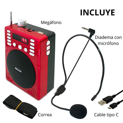 Bocina Bluetooth Estilo Megáfono WKS-558