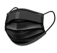 Cubreboca Tricapa Termosellado 50 Piezas Negro