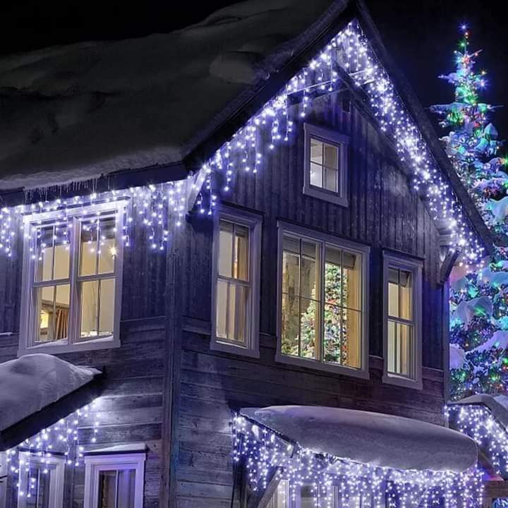 Cascada De 100 focos LED Blancos ZSD-035