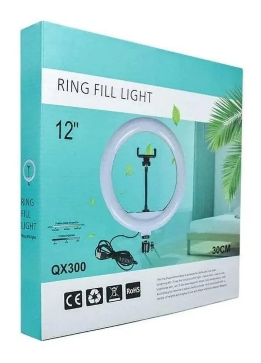 Aro de Luz 12" con 3 Cambios JC-21