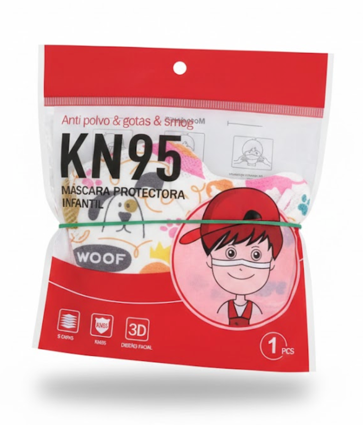 Cubreboca KN95 para Niño 10pzas 3000