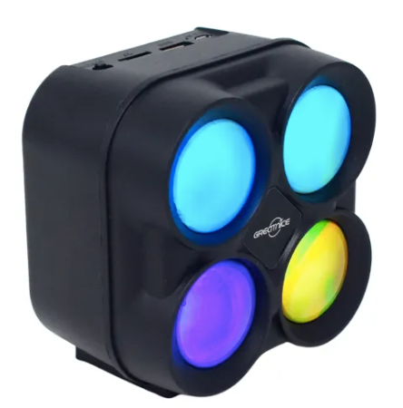 Bocina Bluetooth 3″ portátil con luces GTS-1835