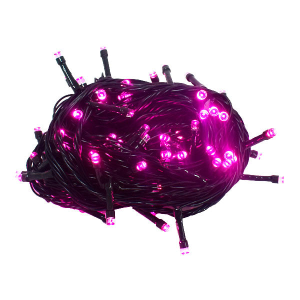 Serie Navidad Cable Verde 100 Focos Rosa ZSD-062